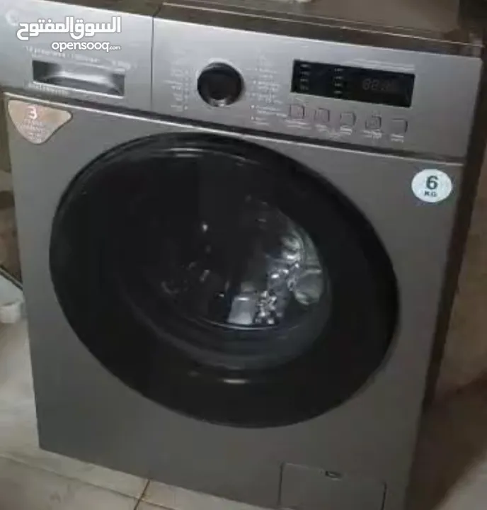 غسالة وثلاجة بحالة الجديد بسعر طري طري