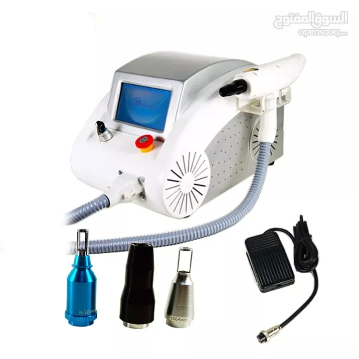 جهاز ليزر ND YAG  لإزالة الوشم والندبات والوحمات والتقشير الكربوني بالليزر