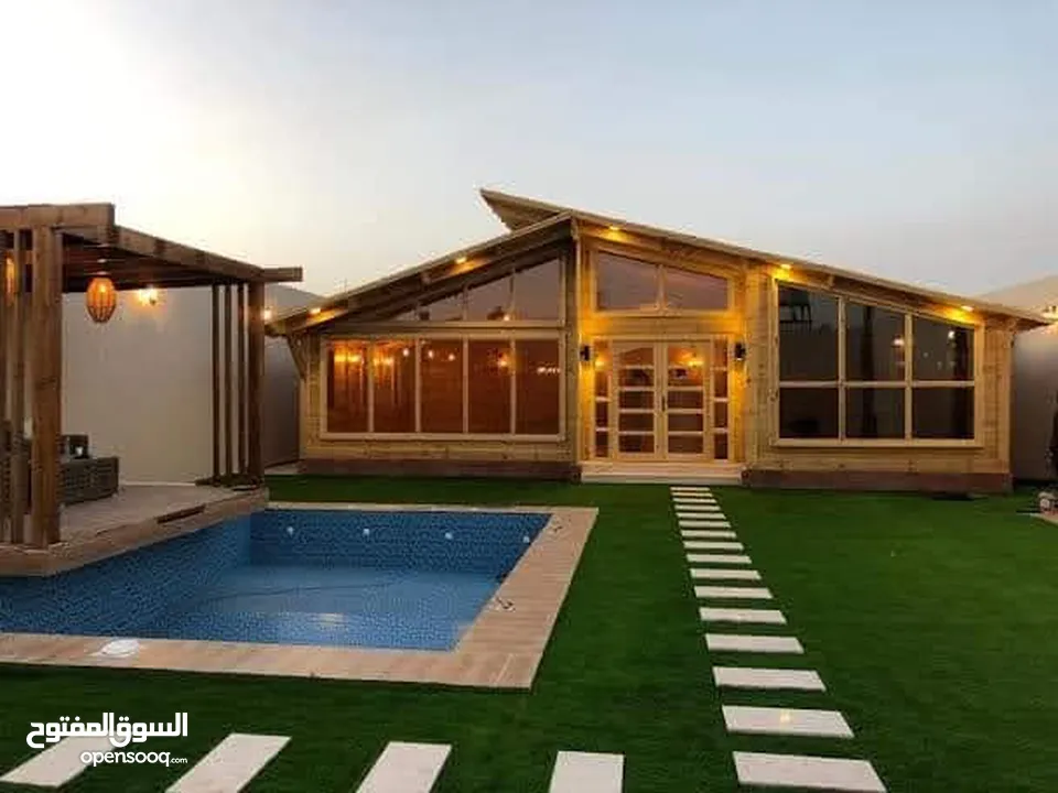 تنسيق الحدائق  نجيل بناء شلال نافورة باربكيو