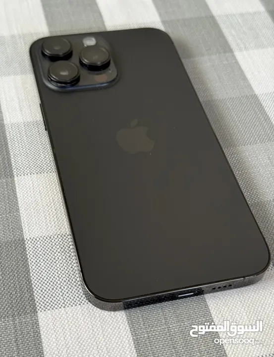 iPhone 14 Pro Max black 128GB used like new/ 445JD