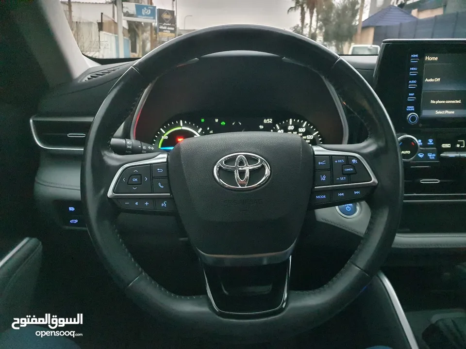 تويوتا هايلاندر 2020 هايبرد فحص كامل XLE فل كامل مع فتحه جمرك جديد بحالة الوكاله بسعر مغري