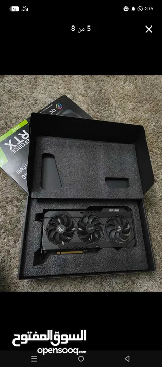 كرت شاشة من شركة اسوس عالية الجودة rtx 3080  من اقوى النسخ من كروت نفيديا  نسخة عالية القوة و الجودة