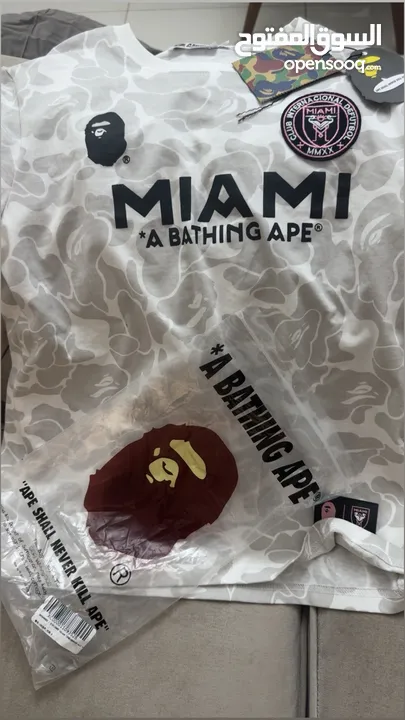 BAPE X INTER MIAMI SHIRT COLLAB BETWEEN THEM SPONSORING MESSI