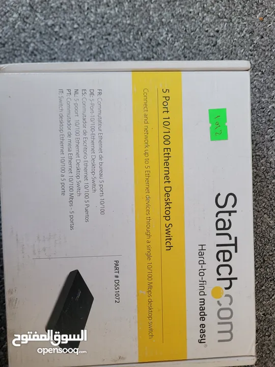 5 Port Fast Ethernet Switch - 10/100 Desktop Wall Mount Network Switch