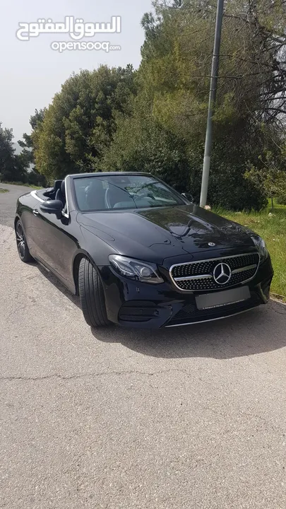 مرسيدس Convertible  E200 AMG لون اسود موديل 2018 وارد الوكاله بحاله ممتازة-بنزين