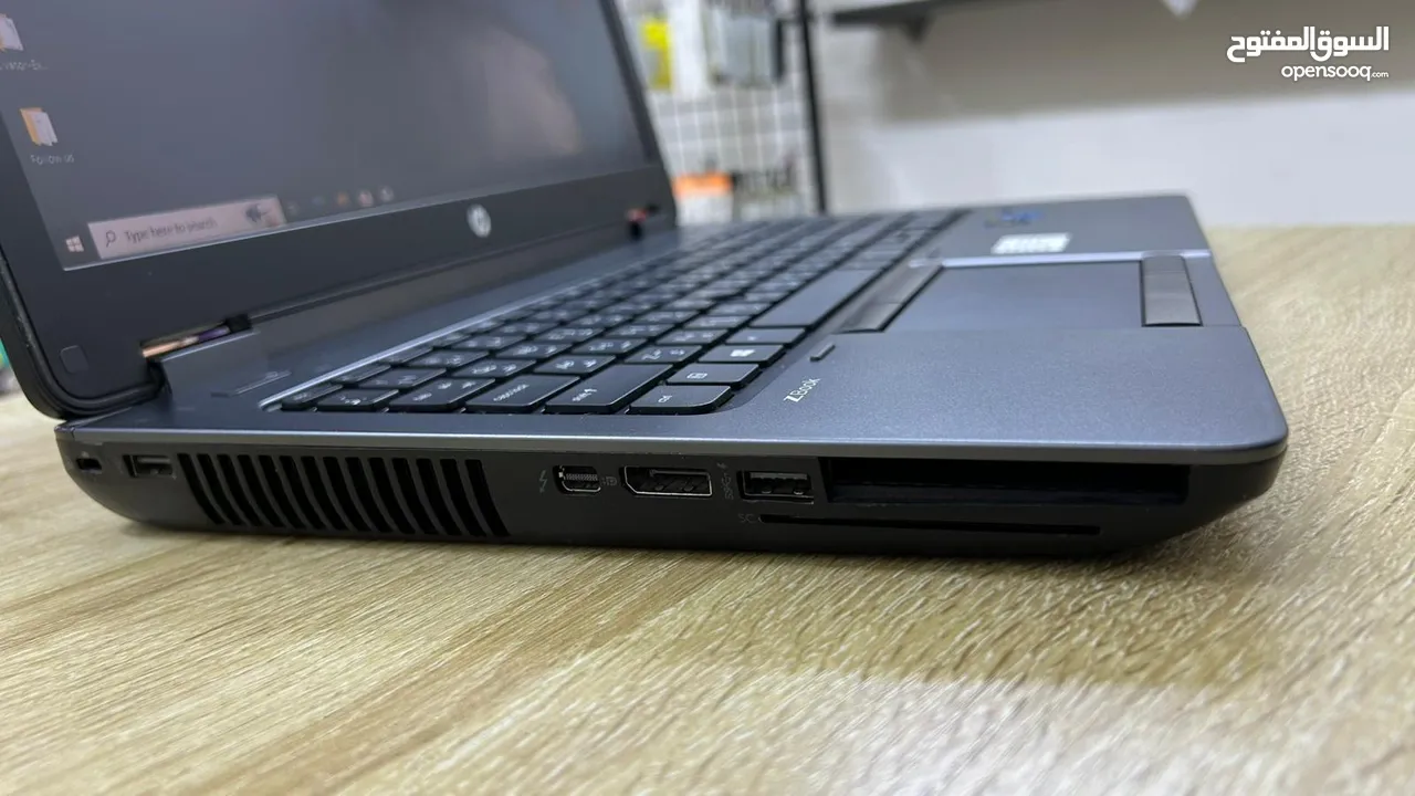 لابتوب HP ZBOOK G2 ، كارت شاشة خارجي للإلعاب ، كور i5 ، رام 8 كيكا ، SSD 256، شاشة 15.6 مع 6 مكافئات