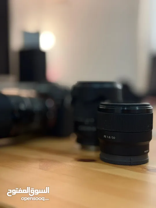 Sony A7iii with 3 lens