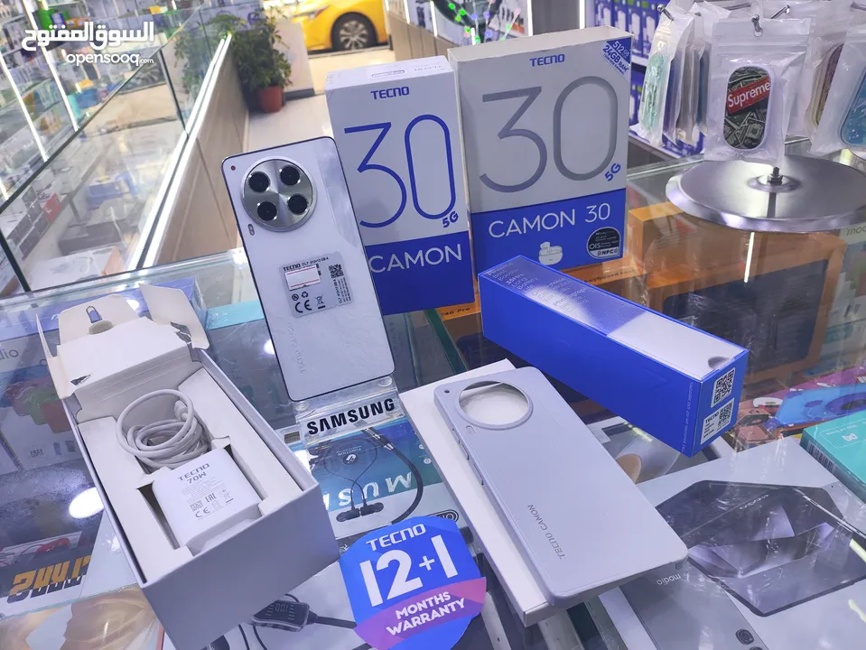 حبه عن الجديده CAMON 30 5G جيجا 512 رام 24 معه كامل اغراضو وسماعه الاصلية متوفر توصيل