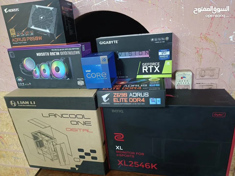 تجميعة كيسة هاي اند للجيمينج والمونتاج والبرامج الثقيلة RTX3080Ti 12GB+ i9 12900K