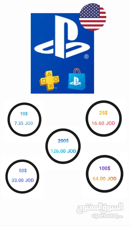 بطاقات بلايستيشن/يلا لودو ألماس/أيتونز أمريكي