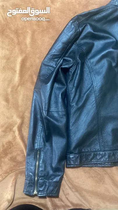 جاكيت جلد بايكر قابل للتفاوض river island leather jacket