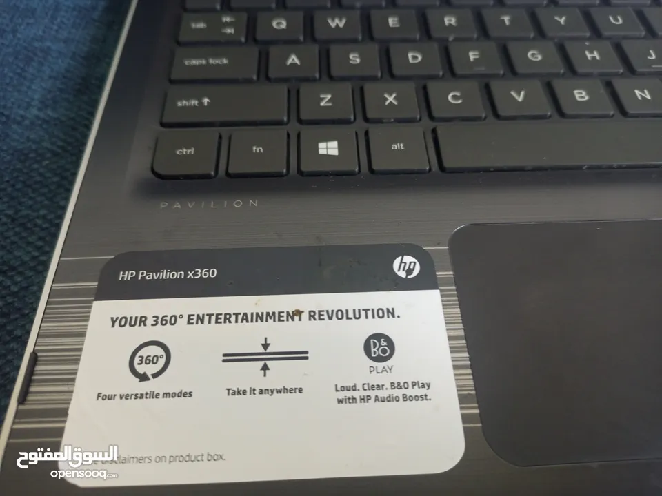 لابتوب HP OAVILION X360  بحالة ممتازة وارد امريكا.. ويمكن استخدامه بوصعية التاب