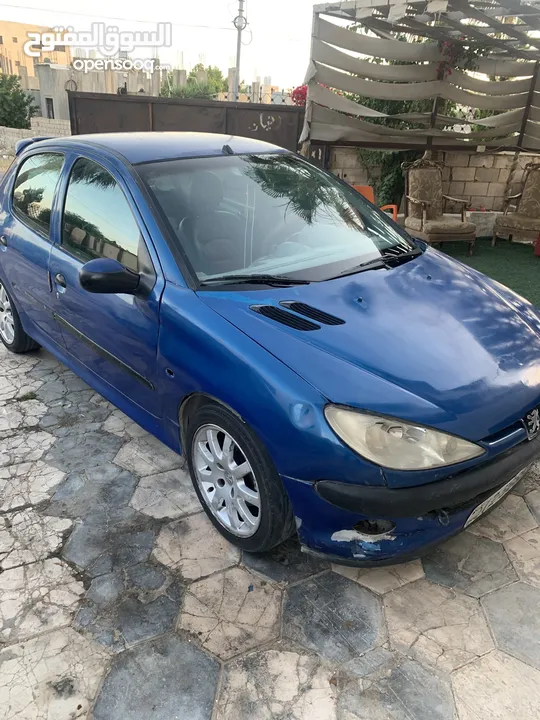 بيجو 206 موديل2001 جير عادي ماتور 1600 للبيع المستعجل