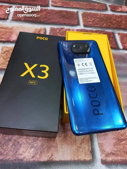 مستعمل وكاله poco X3  Nfc رام 8 جيجا 64 أغراضة الأصلية متوفر توصيل