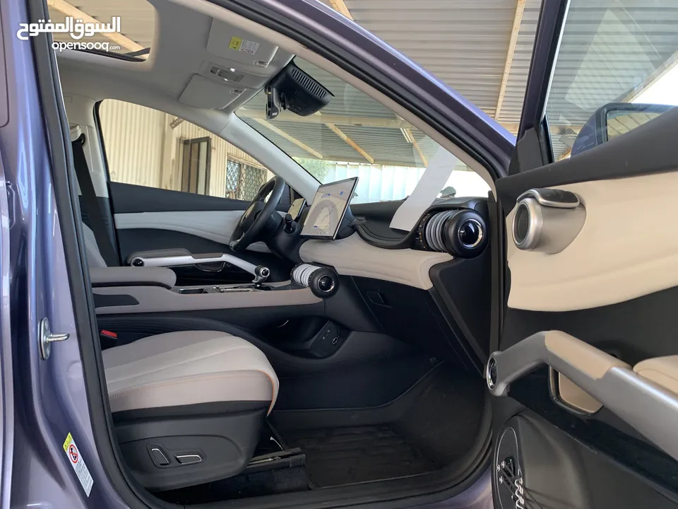 BYD Yuan plus 2023 بي واي ديه ايوان بلص صنف شامبيون فل الفل اوتبارك وباب خلفي كهرباء كراسي حامي بارد