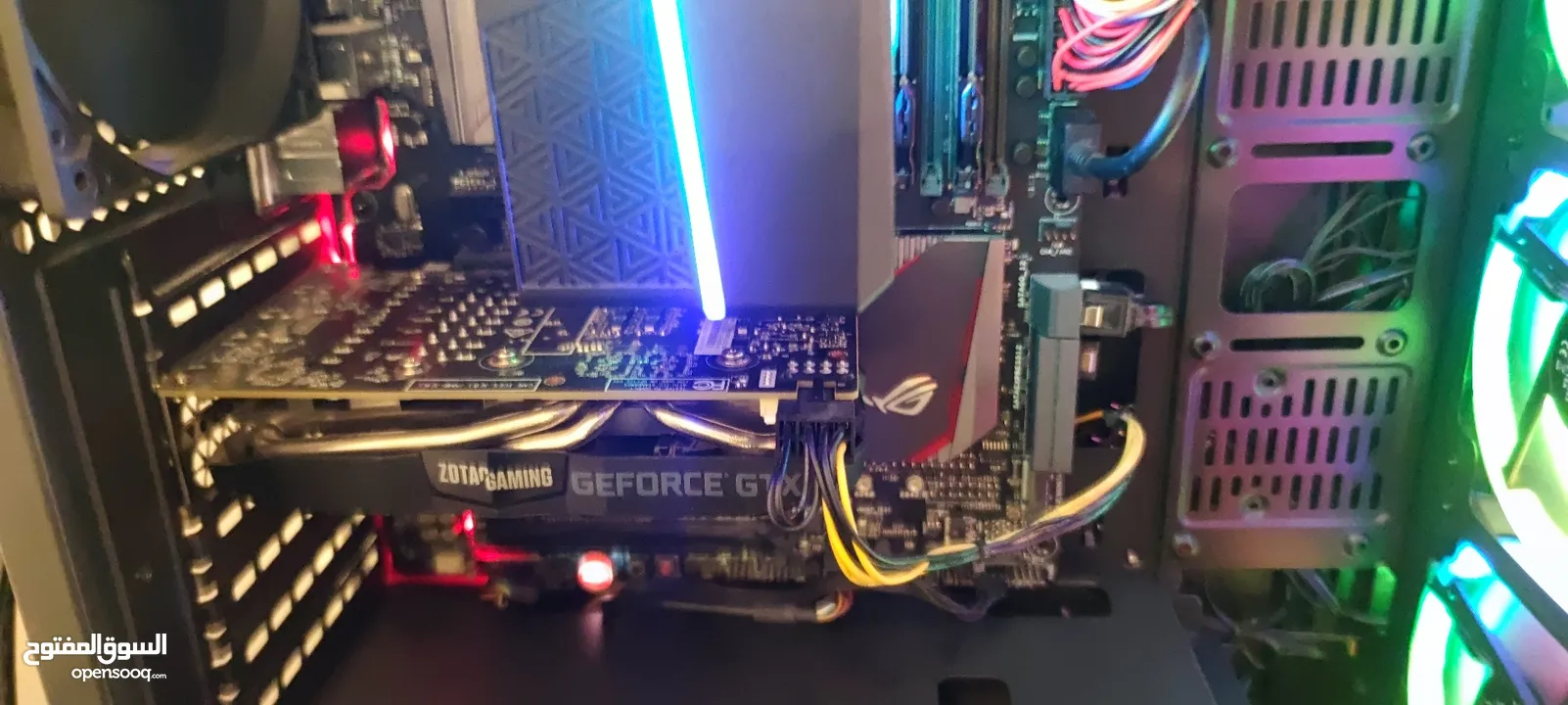 للبيع جهاز كمبيوتر i7-7700 مع شاشة ديل 27 انش وكيبورد وماوس وسماعة