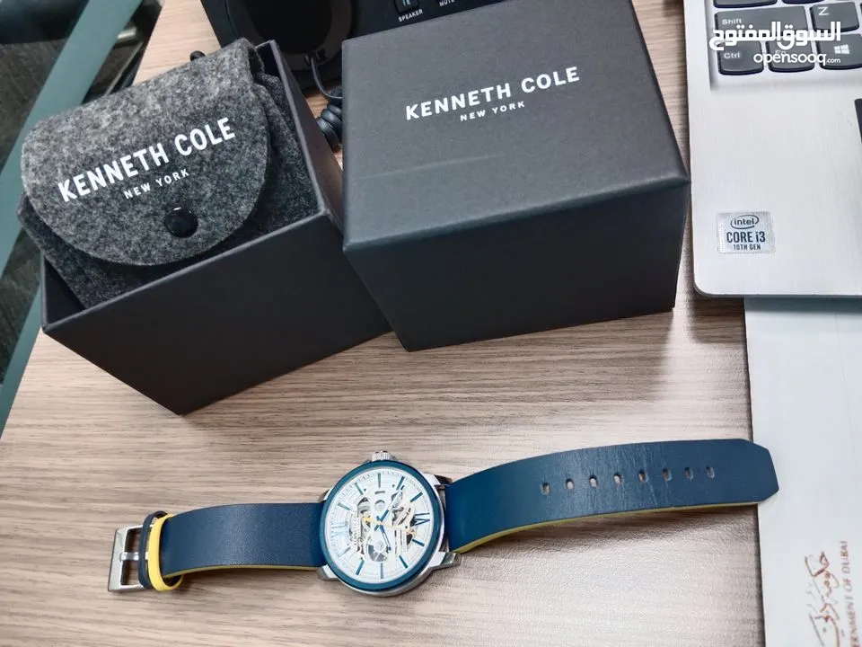 Kenneth Cole Leather Strap Automatic Luisi Watch