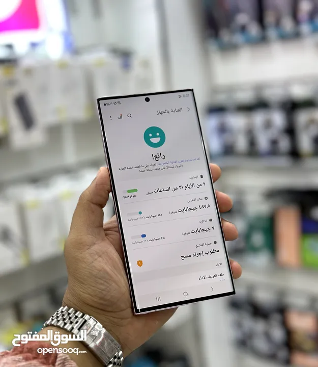 عرض خااص : Samsung S23 ultra 512gb بالذاكرة العملاقة الهاتف بحالة الوكالة نظيف جدا بدون أي مشاكل