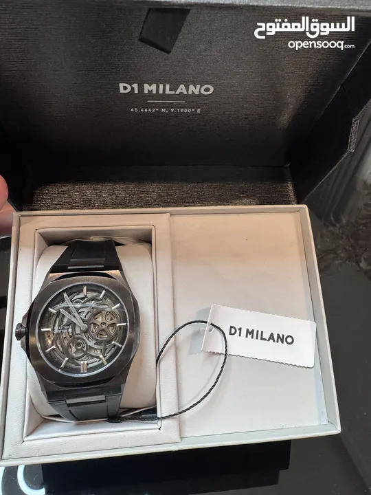MEN'S SKELETON RUBBER BLACK   EDITION  WATCH  ساعة يد رجالي