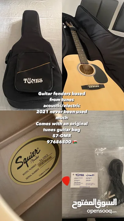 Acoustic/electric fenders guitar 2021