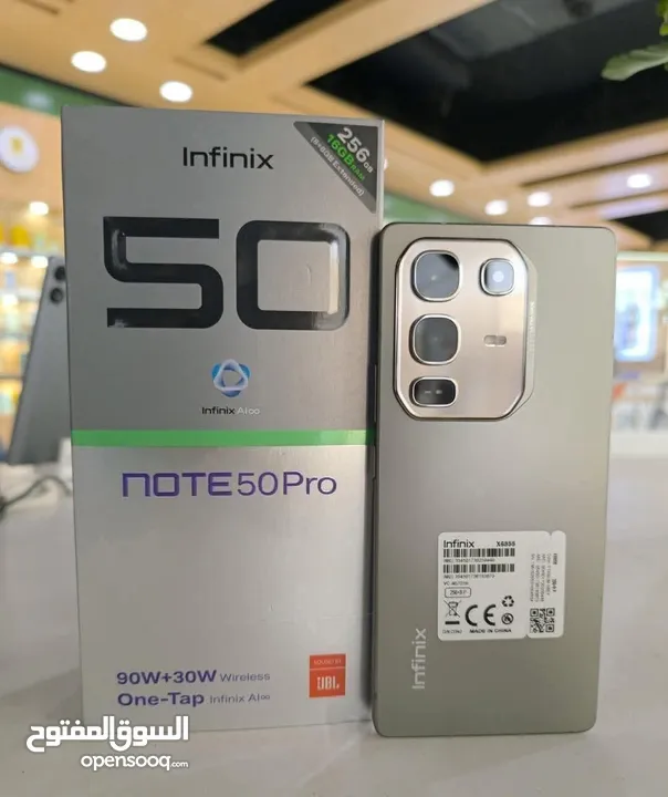 مستعمل ايام Not 50 pro رام 16 و 24 أغراضة والكرتونه الأصلية مكفول بالشركة متوفر توصيل