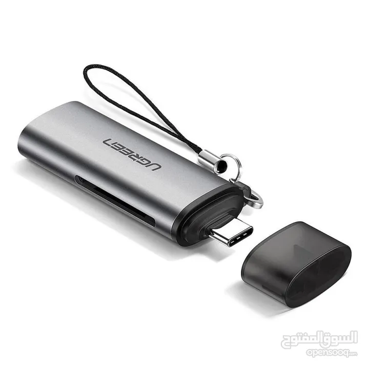 UGREEN CM184 USB-C TF/SD Card Reader قارئ بطاقات من تايب سي اس
