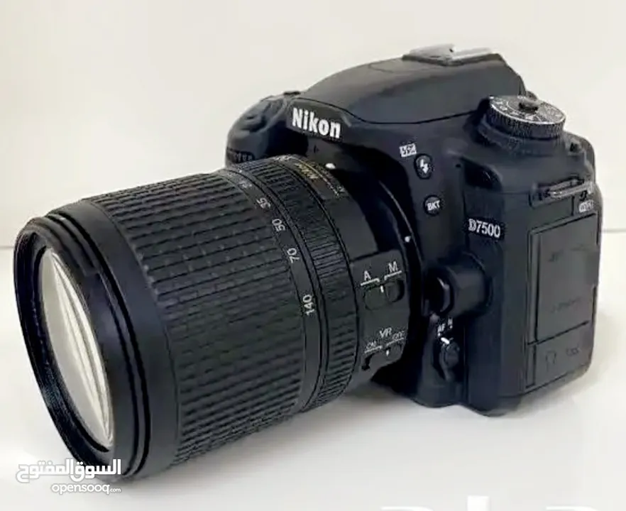 كاميرة نيكون D7500 جديدة غير مستعمله نهائي