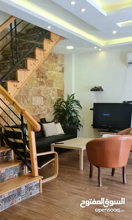 Beautiful chalet in dead sea with colorful decoration with BBQ area to prepare your delicious foods.