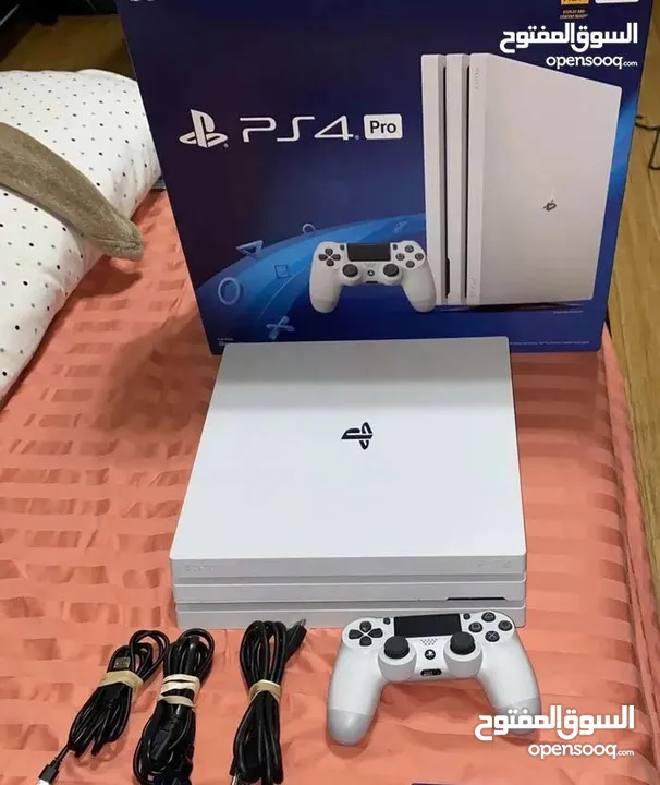 بلي ستيشن 4 برو ابيض 1 تيرا / ps4 pro