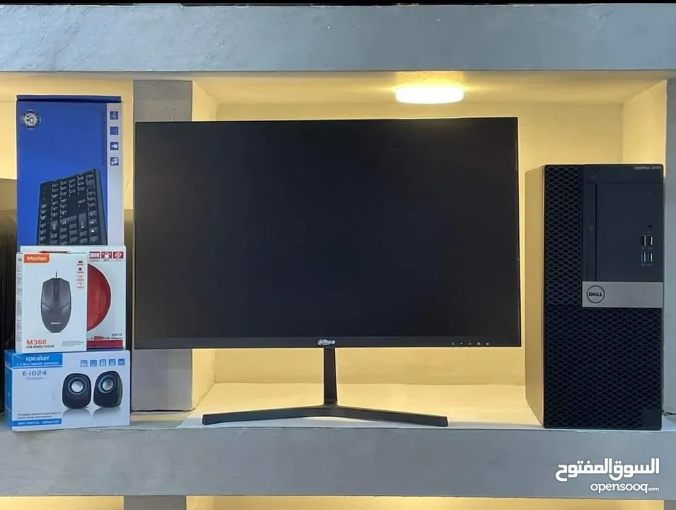 اقوي العروض كمبيوترات امريكيه DELL OPTIPLEX COER I5 6TH  كامله شاشه 24 انش  بسعر مغري جدا