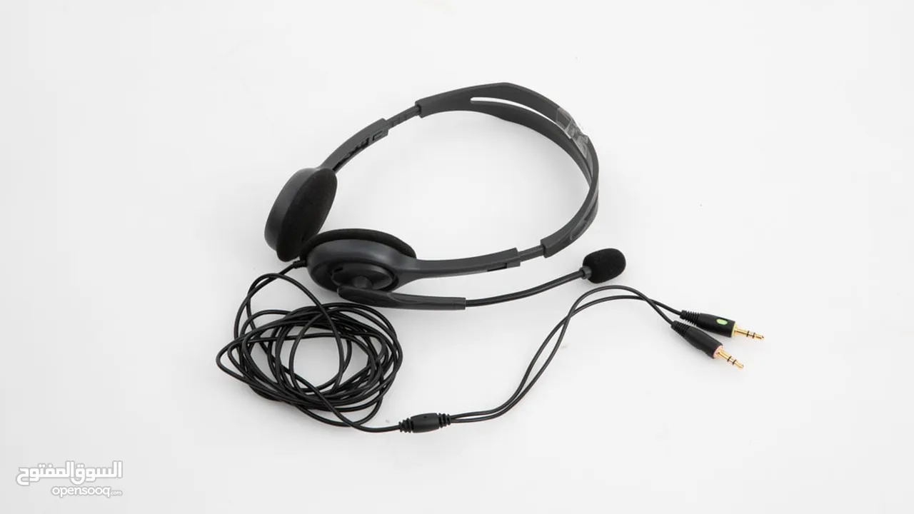 Logitech H110 Stereo Headset وضوح في الصوت... وراحة تدوم طوال اليوم!لجميع الاستعمالات