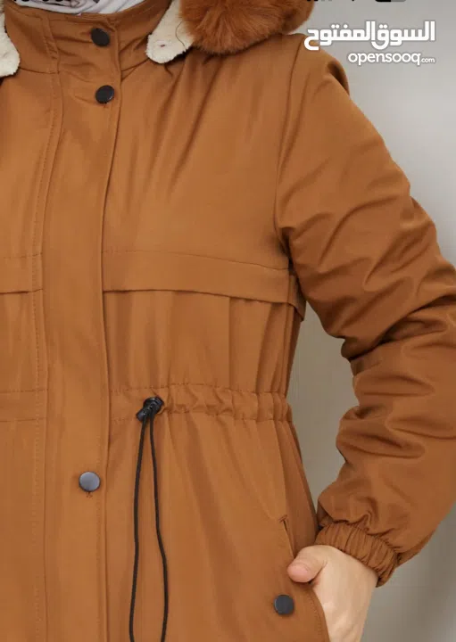 جلباب مبطن فرو ثقيل