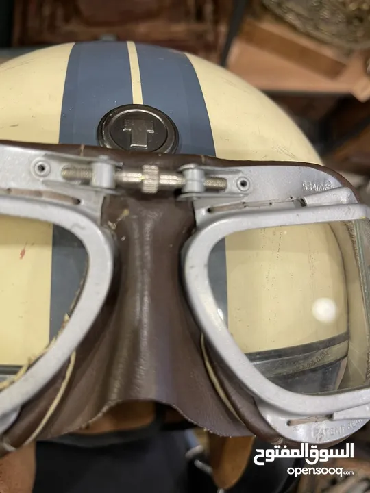 WW2 Vintage English Aviation / Motorcycle Goggles.