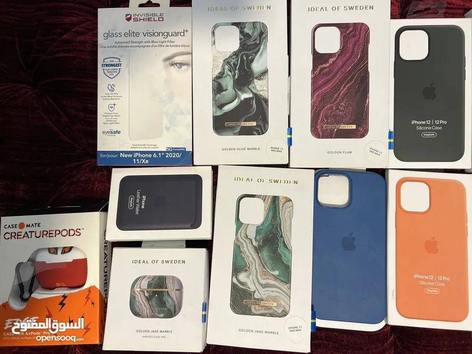 محفظه ابل و كفرات ايفون 13 برو ماكس و 12 برو و برو ماكس جديده فقط
