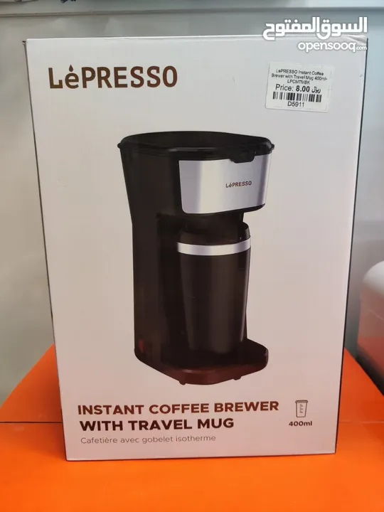 Lepresso instant coffee Brewer with travel Mug BRAND NEW