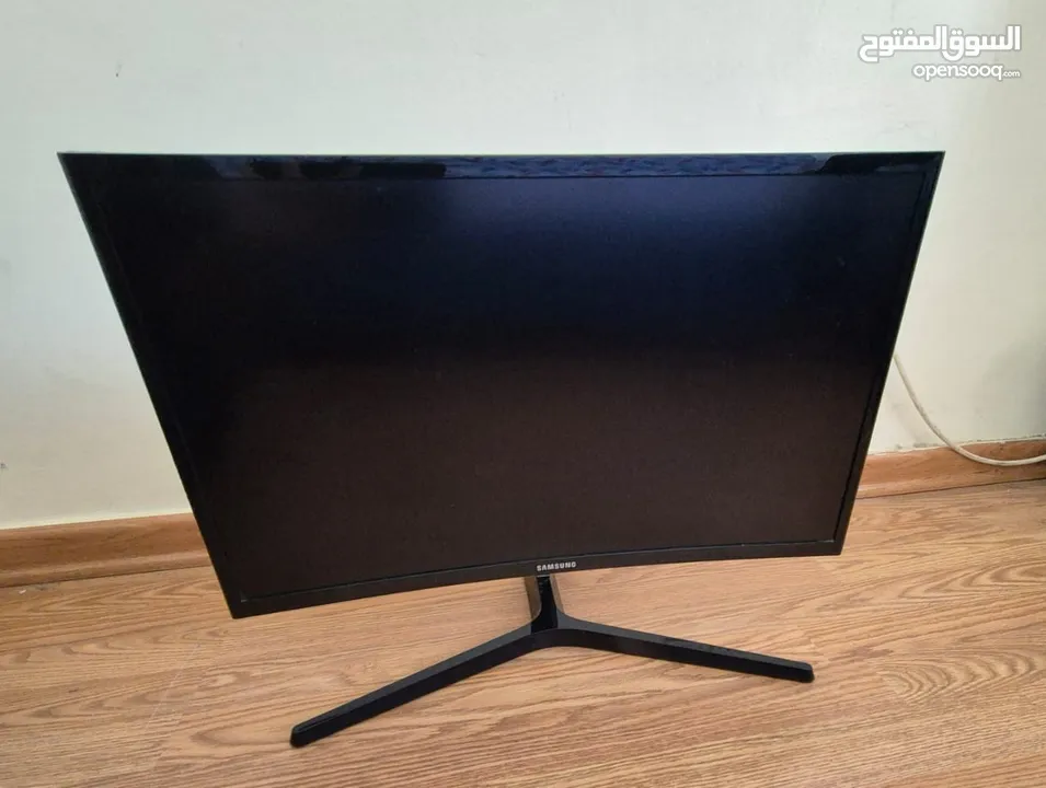 Samsung crg5 curved Monitor 144Hz refresh rate 24"    شاشة سامسونج كيرف