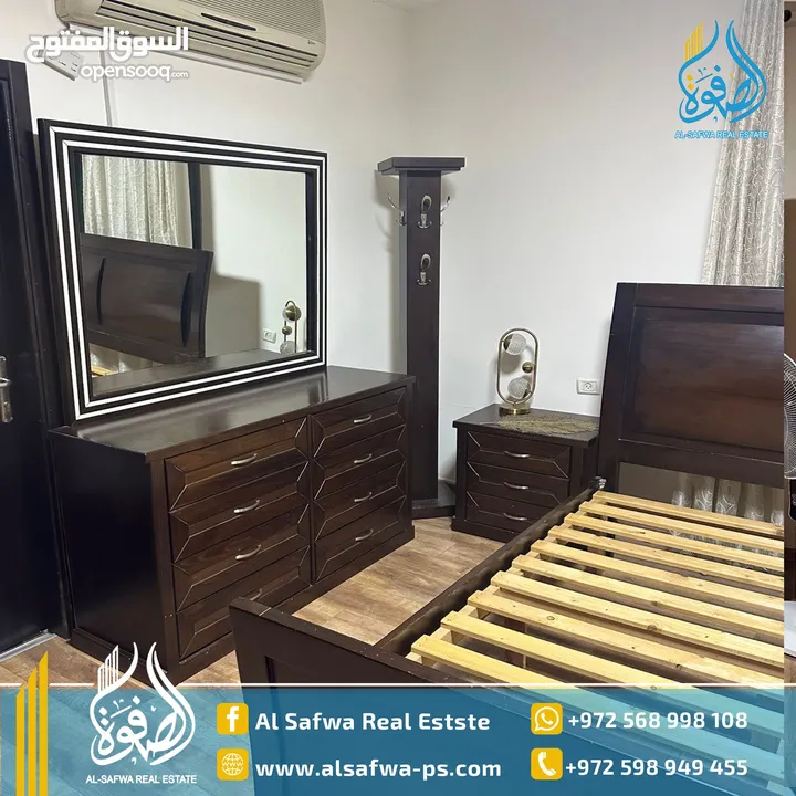 شقه مفروشه للايجار عين منجد بالقرب من مشتل ابو شوشه