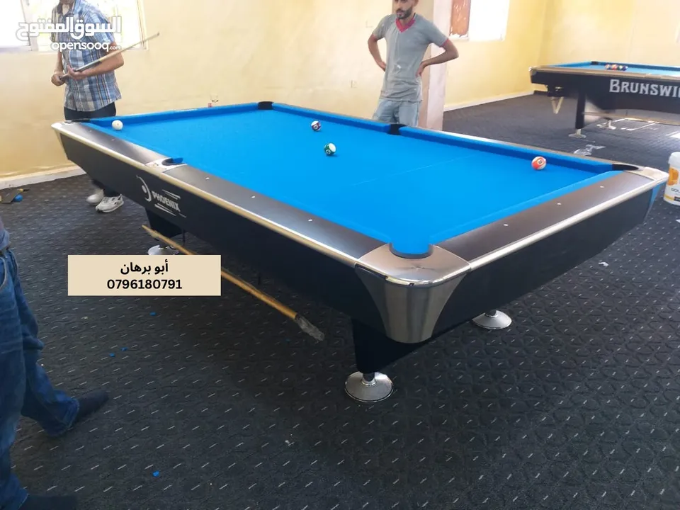 طاولات بلياردو جديدة و مستعملة بأحدث المواصفات عرض خاص ولمدة محدودة