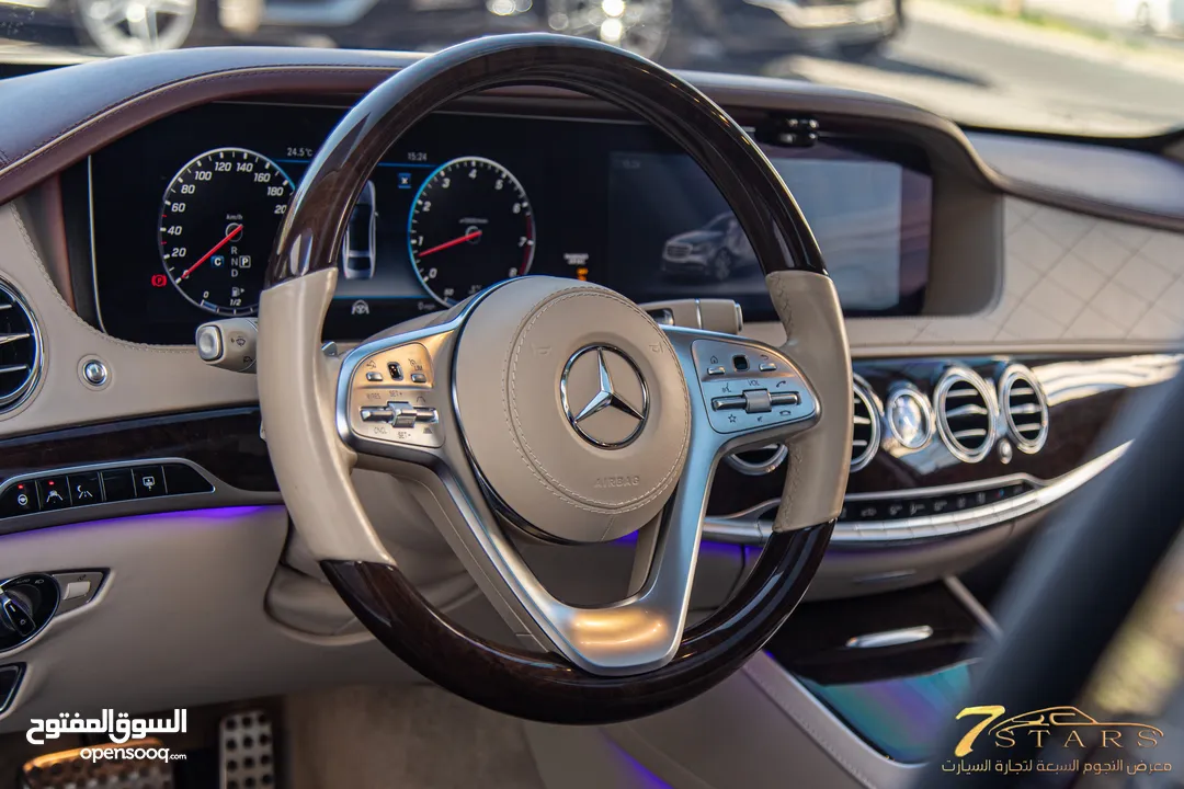 Mercedes S320 2019 Amg kit   السيارة وارد الشركة و قطعت مسافة 68,000 كيلو متر فقط