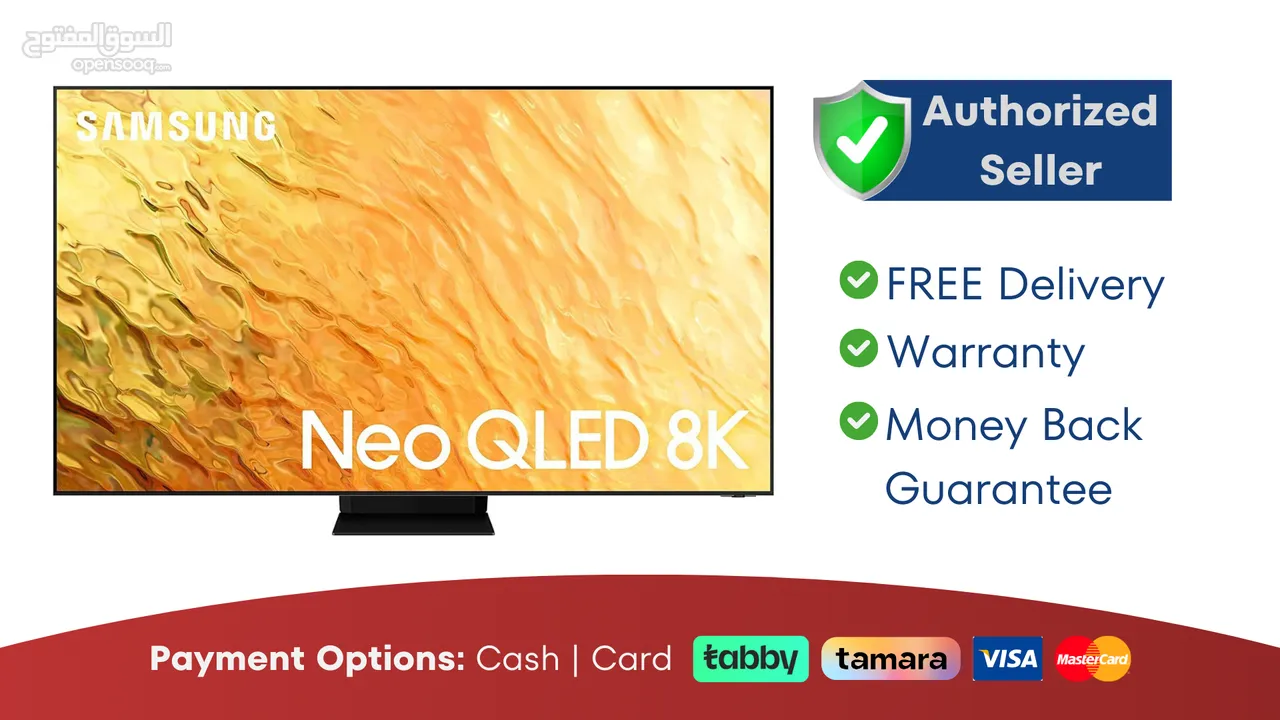 Samsung 75 inch Smart Neo QLED TV - 8K - Brand New - Warranty - Free Delivery - 32 43 50 55 65 85