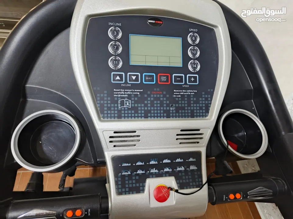 جهاز ركض (تريدميل) أمريكي ماركة world fitness بحالة ممتازة