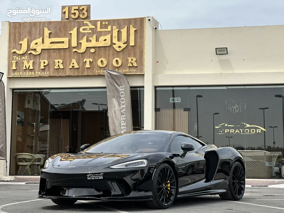 MCLAREN GT 2022 GCC BLACK COLOR FIRST OWNER