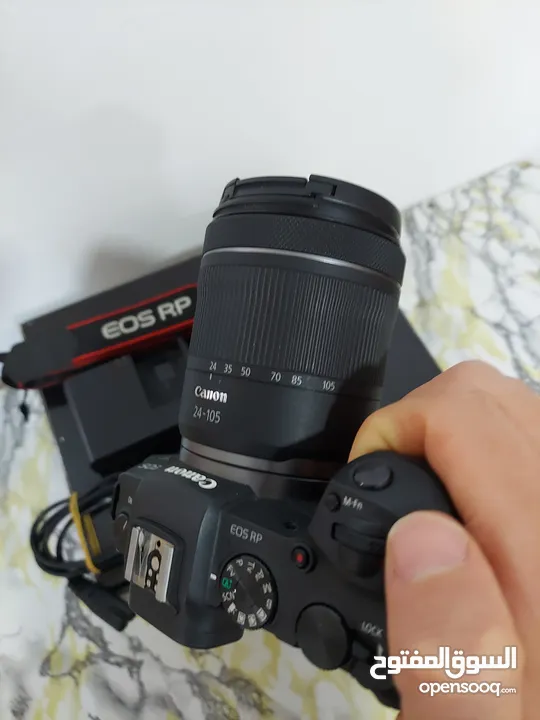 للبيع كاميرا canon Rp +عدسة 105_24  الكاميرا وكالة نظيفة جدا. -عداد الشتر 5k فقط،بجميع اغراضه