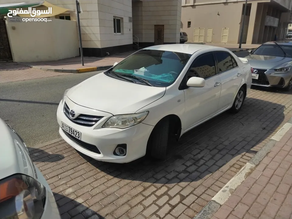 تويوتا كورولا خليجي للبيع من المالك مباشره نظام الكاش أو الاقساط Corolla 2013 for sale in ajman