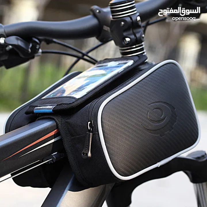 Cycling Bike Bicycle Front Top Tube Frame Pannier Double  Bag Pouch Phone Holder -