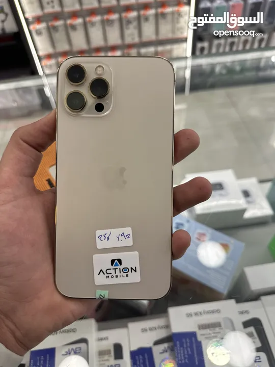 iPhone 12 Pro Max 256 GB used  ايفون 12 برو ماكس مستعمل  256 جيجا  بحاله الوكاله  بطاريه 92‎%‎
