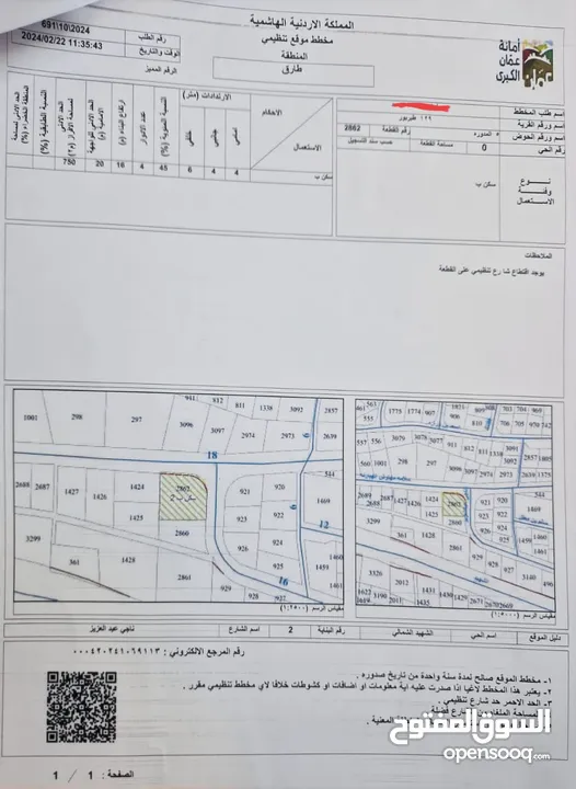 ارض مميزه للبيع في طبربور