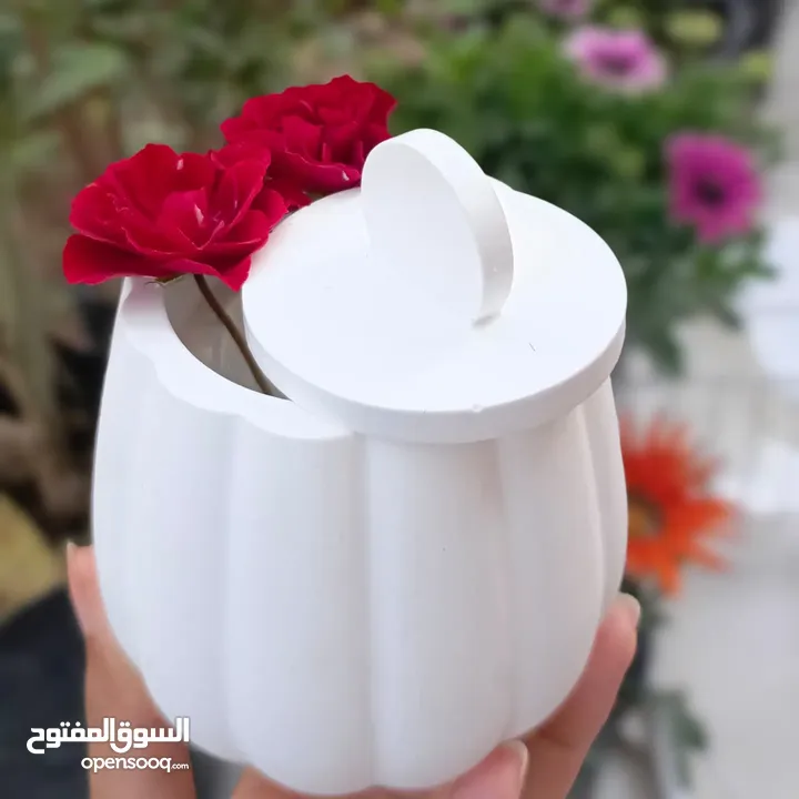 شموع معطره وديكورات حجر صناعه يدويه حسب الطلب