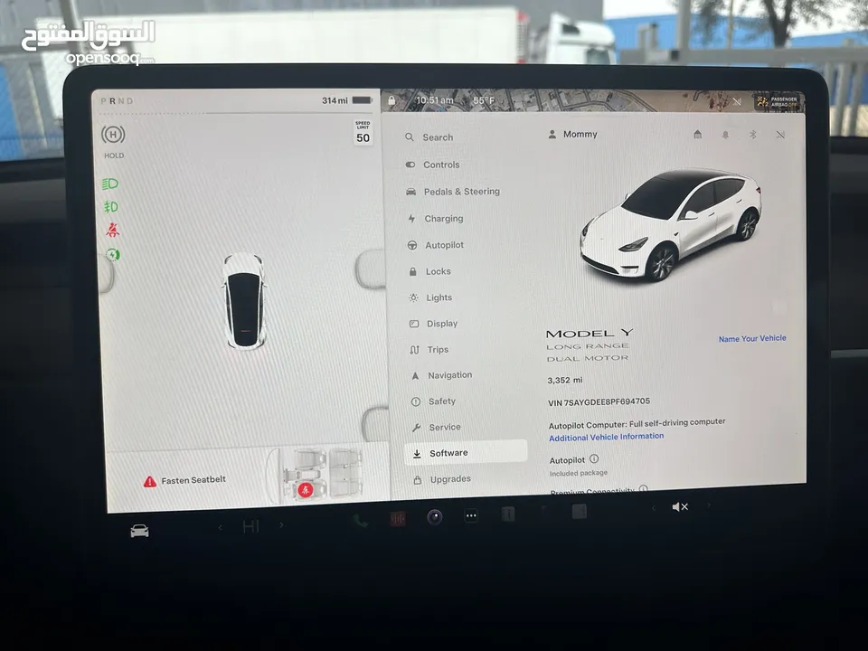 Tesla Y 2023 long range عداد 3000 ميل