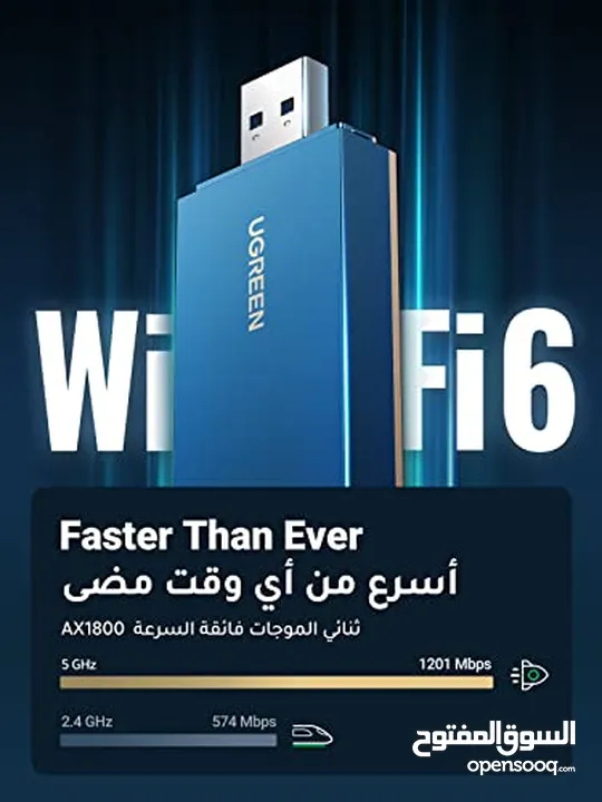 UGREEN AX1800 Wi-Fi 6! سرعة خارقة وثبات لا مثيل له بسعره تصل إلى 1800mg